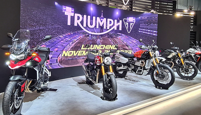 Neue Triumph Modelle auf Hndlertour durch Deutschland