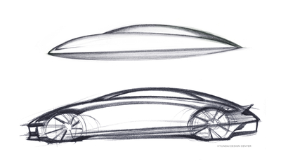 Hyundai Ioniq 6: Die erste Skizze