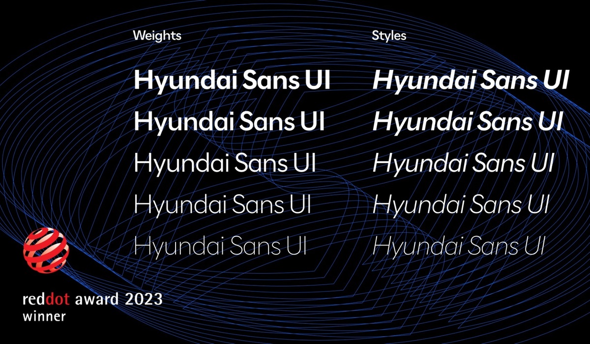 mid Groß-Gerau - Die digitale Schriftart Sans Ui soll hinsichtlich Ästhetik und Lesbarkeit zur Markenidentität von Hyundai beitragen. Hyundai