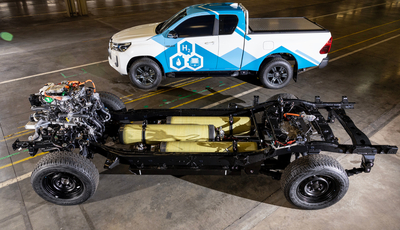 Toyota Hilux mit Wasserstoff 600 Kilometer Reichweite