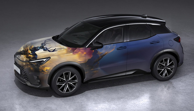 Lexus LBX mit künstlerischem Anstrich