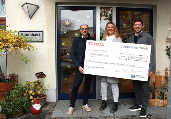 Toyota: 10.000 Euro für Familien krebskranker Kinder