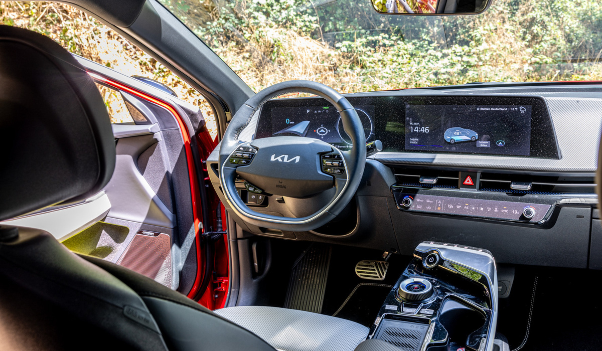 mid Groß-Gerau - Ein übersichtliches System mit einfacher Bedienung zeichnet den EV6 aus. Mike Neumann / mid