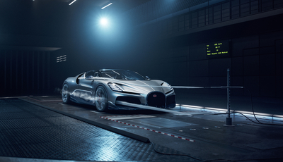 Bugatti Roadster mit symphonischer Aerodynamik