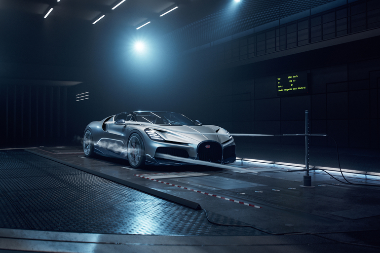 Bugatti Roadster mit symphonischer Aerodynamik