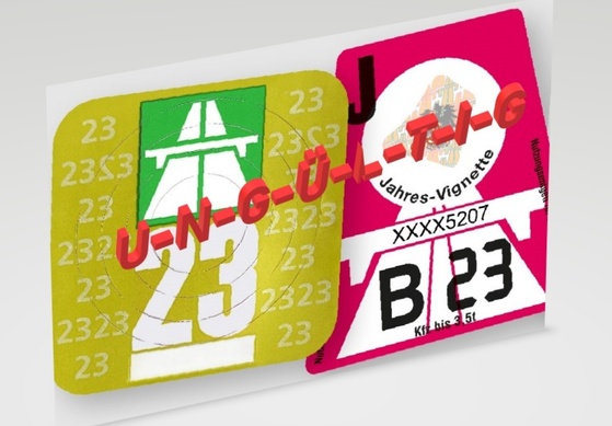 Jahresvignetten 2023 ab 1.Februar nicht mehr gültig