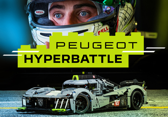 Aufbau-Wettbewerb mit ''Lego''-Peugeot