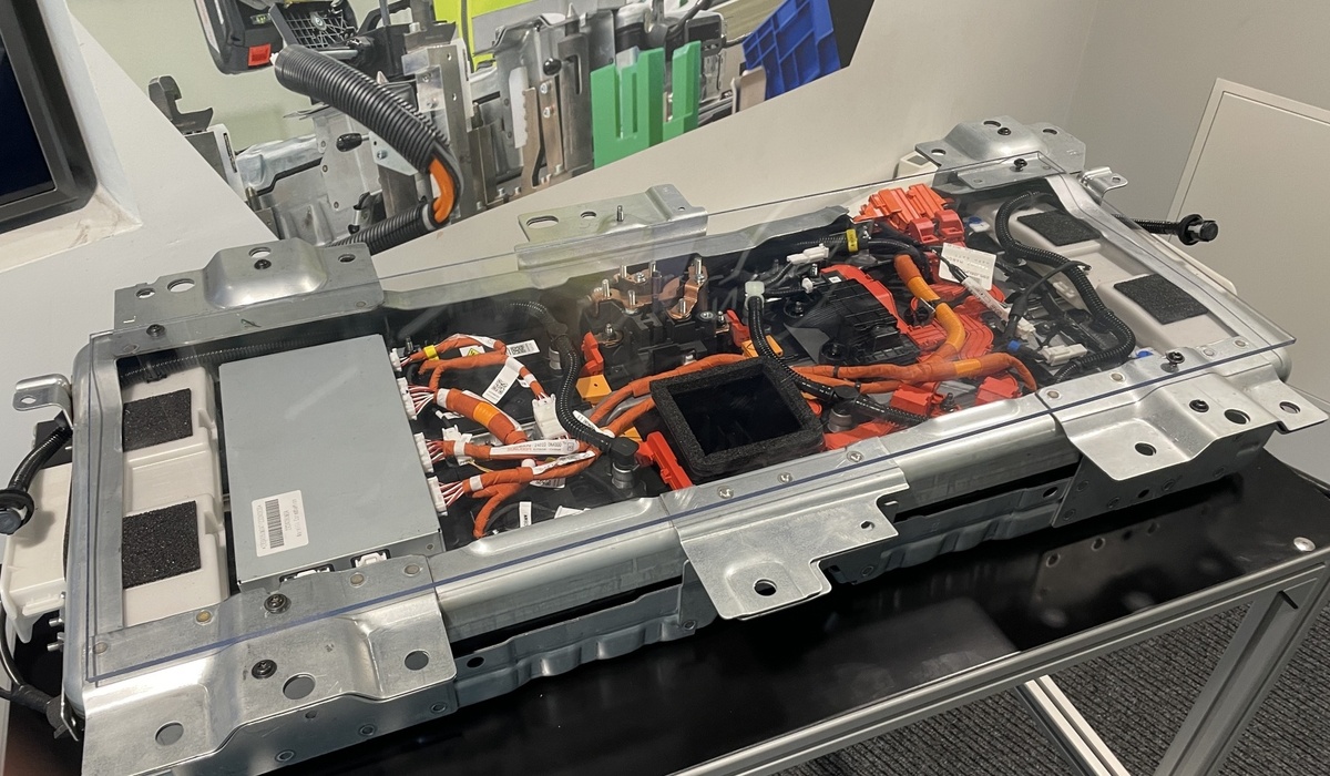 mid Sunderland - Die für den E-Power-Antrieb des Nissan Qashqai zuständige Batterie. Solveig Grewe / mid