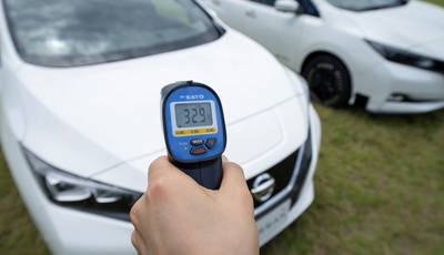 Nissan testet kühlenden Lack