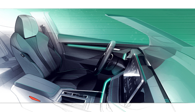 Sitzbezüge aus Altkleidern im Skoda Elroq