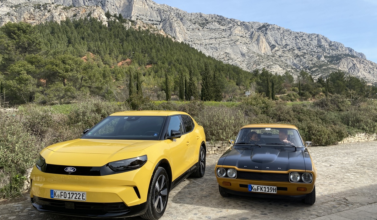 Der neue hat mit dem alten Capri wenig zu tun. Immerhin gibt es ein paar Design-Zitate Foto: Ford