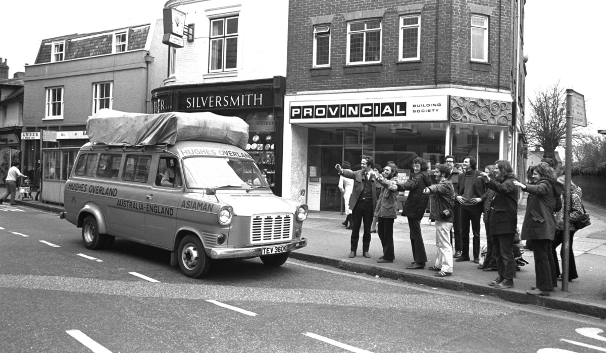 London-Australien – Die längste Buslinie der Welt setzte 1973 auf den Ford Transit. Foto: Ford